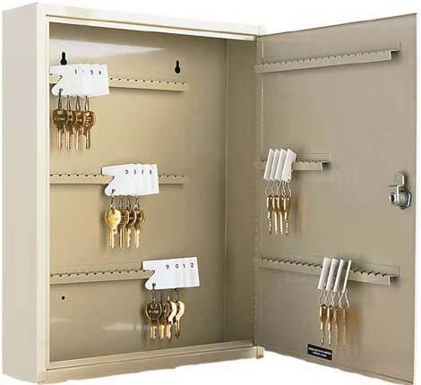 201-9110-03 Key Cabinets available in industrial sand finish only Standard Features with piano-hinged door lock with two keys and provide for neat