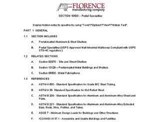 You can also access Florence products online through Sweets, ArCat and CADdetails.