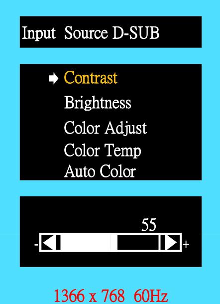 3.1.2 Color Selection - Submenu Chapter 3 Touchscreen