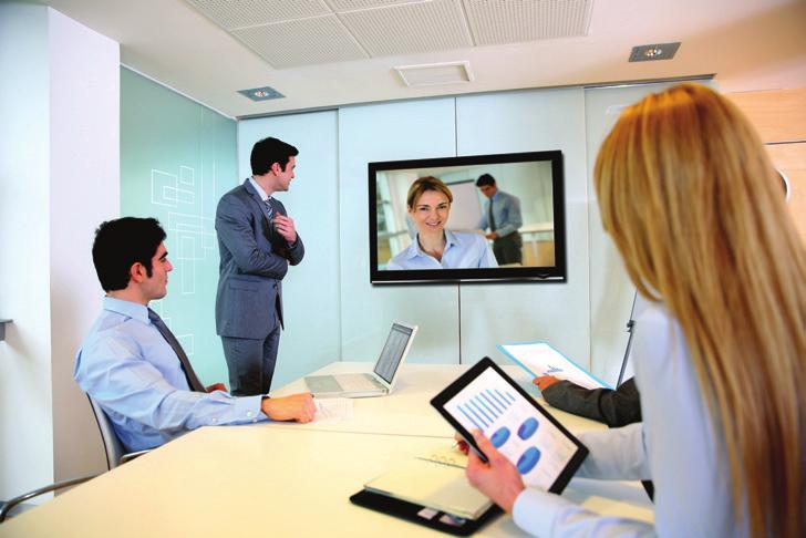 Any-to-any connectivity The room can be accessed from any standards-based video device.