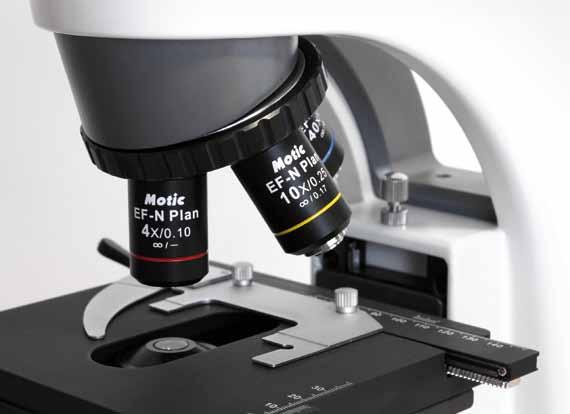 Objectives To improve the overall optical performance of the BA210, Motic introduces a new generation of Plan Achromatic Objectives made of
