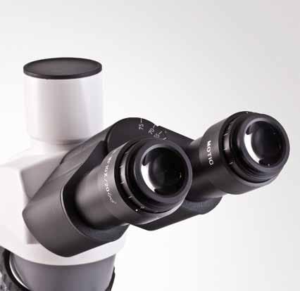 Eyepieces The new standard eyepieces, also made of high quality optical glass, N-WF 10X/20 with high-eyepoint for eyeglass wearers, provide consistent diopter adjustment for both eyes.