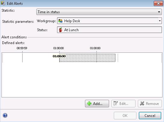 Alerts Time in Status From the Members tab in a Workgroup view, right click on a user and choose
