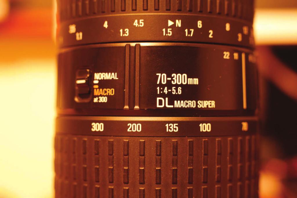 macro lens, all used in conjunction with