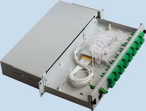 PLC Splitter PLC Splitter module with 2mm cable input and output / mounted in patchpanel Description H (mm) W (mm) L (mm) Article Nr.: Splitter module w. SC UPC connector 1x2 9.5 20 90 EC06.000419.