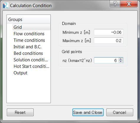 Start Menu [Calculation Condition] [Setting] The Calculation Condition dialog appear as it is shown in the following Figure. 3.1.