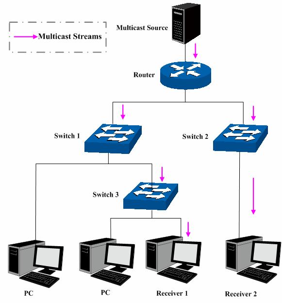 Multicast Overview Chapter 10 Multicast In the network, packets are sent in three modes: unicast, broadcast and multicast.