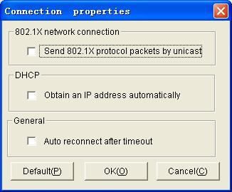 1X protocol packets by Unicast: When this option is selected, the Client will send the EAPOL Start packets to the switch via multicast and send the 802.1X authentication packets via unicast.