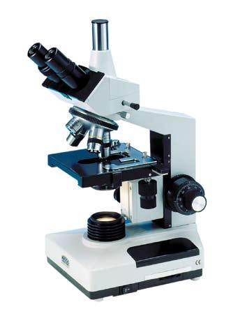 Expandable to: phase contrast features, dark field condenser, micrometer setup and planachromatic objective lenses.