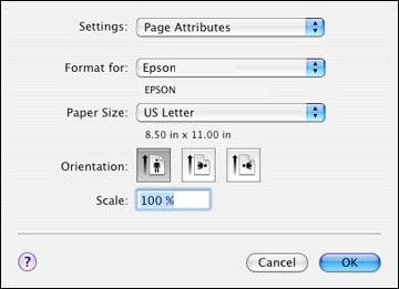 Selecting Page Setup Settings - Mac OS X 10.4 Selecting Basic Print Settings - Mac OS X 10.4 Selecting Print Layout Options - Mac OS X 10.4 Selecting Double-sided Printing Settings - Mac OS X 10.