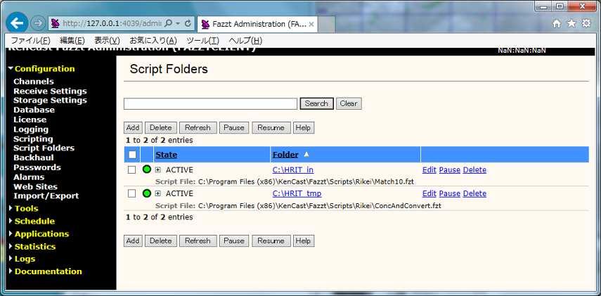 3. Creating Script Folders Add two script folders.