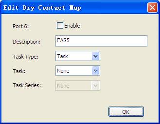 Click OK button to complete the contact input setting.
