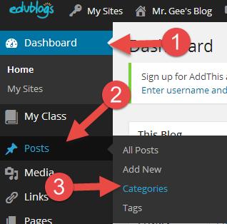 Step 7: Click on Insert into Post How to Create Categories: Step 1: Go to your Dashboard Step