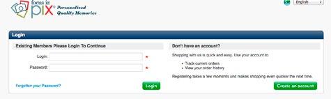 12. Create a New Account (or Log into Existing Account) If you have never ordered from Focus in Pix before, you will need to create a new account. Click Create a New Account button.