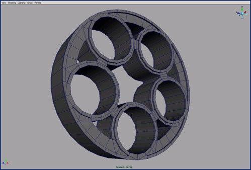 71. Now merge everything into one object. You can see from the picture how to merge it to keep the quad topology. 72.