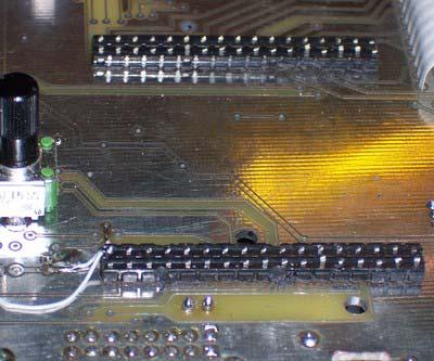 the pc board. Then, since the black plastic part of the connector body is on the bottom, you ll need to carefully solder the pins on the Top/Component side.