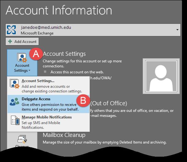 Removing a Delegate Designation Removing a delegate designation is a two-pronged action one step takes place in Outlook and the other in Skype for Business.