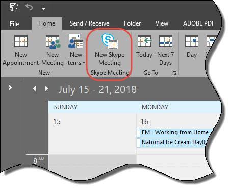 Creating a Basic Meeting You can create a Skype for Business meeting using your desktop, laptop, and/or mobile device. However, the method you use differs depending on the device.