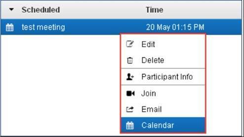 See the document about Joining Meetings for more details Adding Meetings to Calendar Learn how to add a scheduled meeting to your calendar 1.