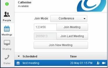 Right-click on the scheduled meeting to access the full menu to edit or delete it.
