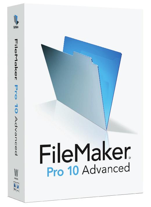 DATASHEET FileMaker PRO 10 ADVANCED for Central Europe, Middle East and India Advanced development and customization tools!