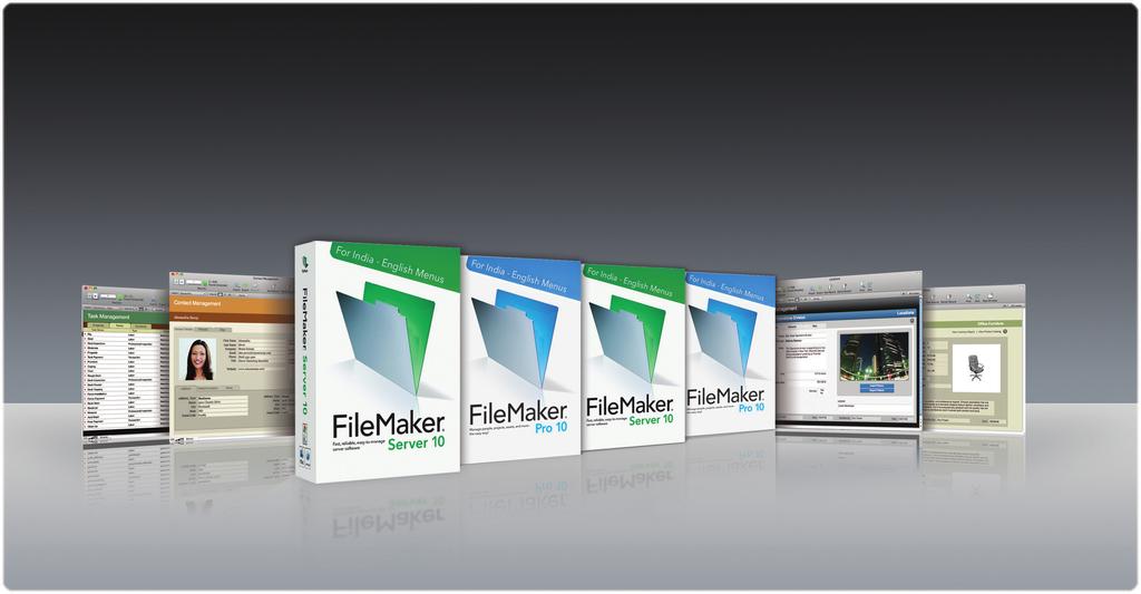 FileMaker 10 Enhanced features for Indian users Purchase FileMaker 10 at