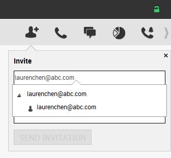 The Quick Invite tool can be accessed from the dropdown menu on the main tool bar.