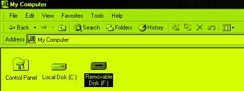 My Computer, (F:) is an example drive letter Driver Installation for Windows Me, 2000 and XP No drivers are required.