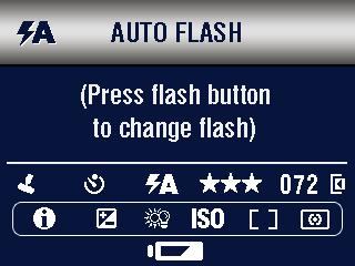 Chapter 2 Other Flash Screen Information When the Custom icon appears in the Custom icon Current features status area,