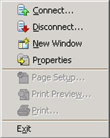 122 Using the VEA Console for VVR Operations Accessing the VVR options Tool bar options Menu bar options This section briefly describes the menus available under the menu options.