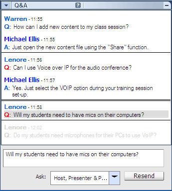 Use Text Chat and Q&A for Questions and Comments The chat