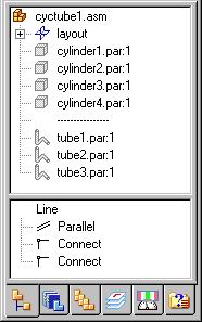 Tube design workflow Applying relationships and dimensions to path segments As you add segments to the tube path, relationship handles are displayed on the segments (A) to indicate the relationships