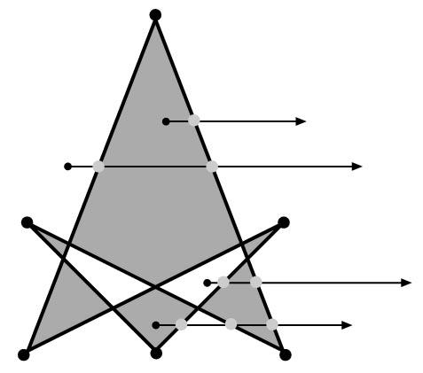 Intersect ray with polygon plane