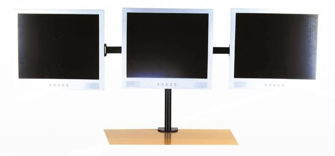 194B Dual LCD Arm Weight capacity: 6 kgs each screen up to 22 Meets with VESA 75*75 and