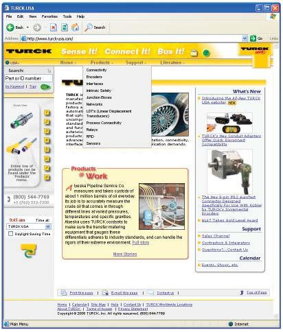 Access to all TURCK catalogs, press releases, white papers and tutorials Search for products by part