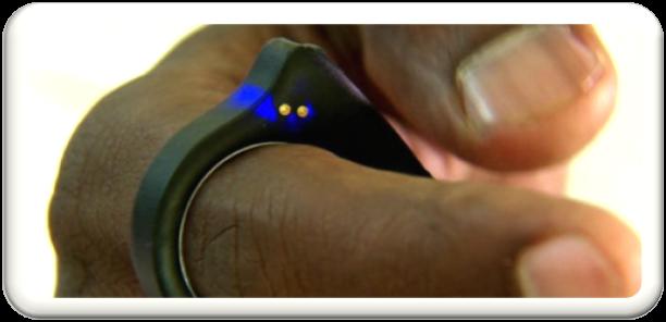 q Sensors: Depth camera, smart armband. q Sensors: Vibrotactile bracelets and rings.
