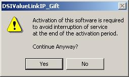 When the activation dialog box appears, type the activation code in the box provided and click