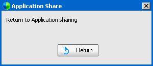 Chapter 19: Sharing software Exit Remote Desktop Sharing The sharing window closes. The Event window then automatically opens.