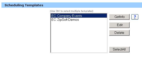 Chapter 26: Using My WebEx 5 Click one of the following buttons to perform an action on the template: Get Info: Shows the options you set in the template.