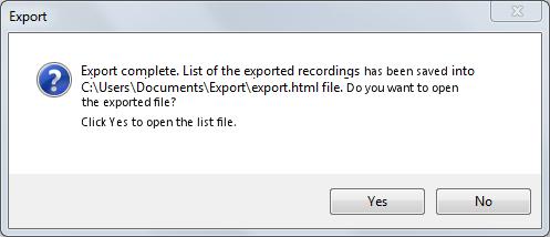 To view the file, click Yes in the dialog that will pop up (Fig. 89).