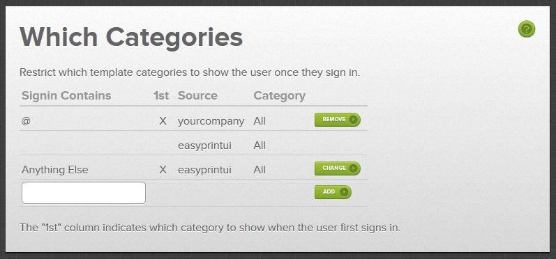 Example 3 Let's say that you have lots of templates in several categories, but you only want to show them to any end users that take the time to sign in.