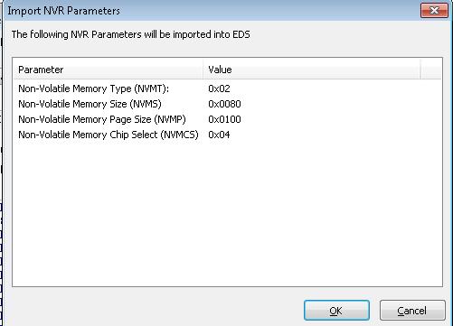 To export the selected 'NVR Parameter' fields... Click the <Export> button The 'Export NVR Parameters' dialog box will now be displayed.