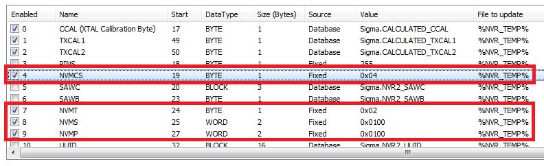 Once you have configured all the relevant parameters, the NVR parameters list should then show all these parameters as Enabled and with the correctly configured values.