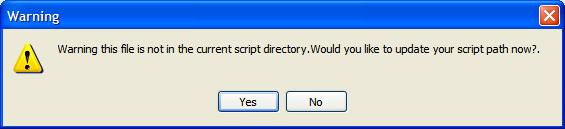 If you wish to select a Script File (*.esf) for a single channel, click the <Browse> button. Browse to and select the required 'Script File' which will have the file extension *.esf. The 'Script File' should be located in your 'Scripts' directory / folder.