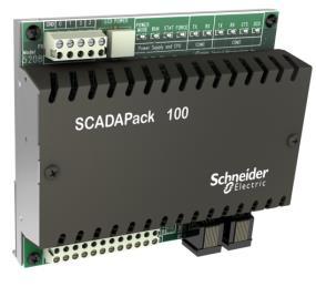 Overview The SCADAPack 100 is a small footprint controller that comes complete with an integrated power supply, analog and digital I/O, serial communications and a counter input.