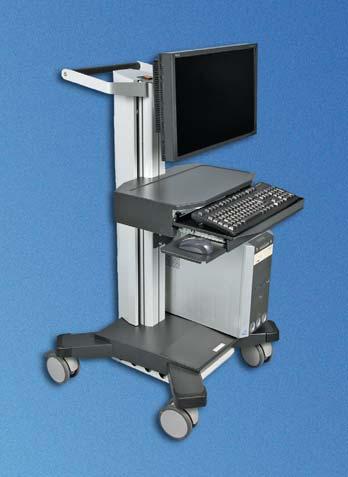 SYN20005 Knürr SynergyCart Strong points The functional solution - IT cart for hospitals (ward cart) - Equipment cart for health care - Test cart in production/workshops - Storage consignment,
