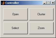 APPENDIX B. SCREENSHOTS 14 Figure B.1: The Controller GUI. The Open button is used for loading ordinations.