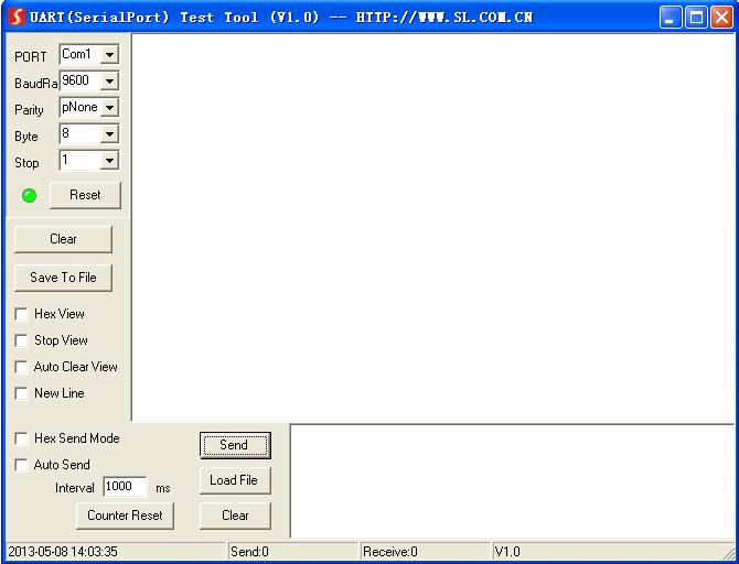 4.2.2 Basic Settings Double-click the software icon to run RS232 Control Software. Here we take the software CommWatch.exe as example.