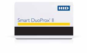 Smart DuoProx II 125 khz ISO-thin proximity card with magnetic stripe, contact smart chip embeddable * Base Part Number 1598 Allows a contact smart chip module to be embedded for