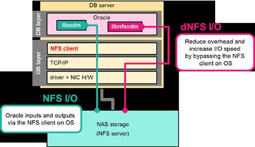 Figure 4. Direct NFS As the use of flash devices has been drawing attention, ways to effectively utilize the extremely high I/O performance play an increasingly important role.